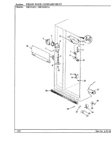 03 - Fresh Food Compartment parts for Hoover Refrigerator HRNS2015A / BP04B from AppliancePartsPros.com