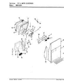 03 - Ice & Water Dispenser parts for Hoover Refrigerator HRNS2209 / AP31A from AppliancePartsPros.com