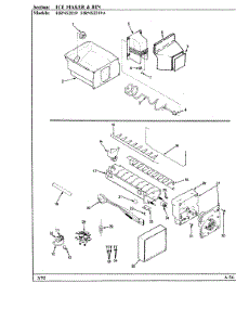 04 - Ice Maker & Bin parts for Hoover Refrigerator HRNS2219 / BP31A from AppliancePartsPros.com