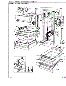 03 - Fresh Food Compartment parts for Hoover Refrigerator HRNS2219A / BP32A from AppliancePartsPros.com