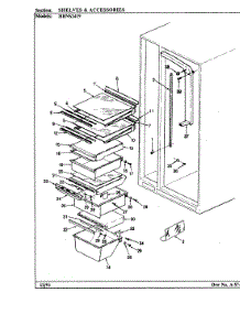 06 - Shelves & Accessories parts for Hoover Refrigerator HRNS2419A / BP88A from AppliancePartsPros.com