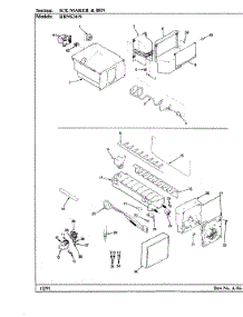 05 - Ice Maker & Bin parts for Hoover Refrigerator HRNS2419A / BP88B from AppliancePartsPros.com