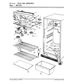 03 - Fresh Food Compartment parts for Hoover Refrigerator HRNT1504A / AF09A from AppliancePartsPros.com