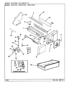 04 - Optional Ice Maker Kit parts for Hoover Refrigerator HRNT1515 / BF09F from AppliancePartsPros.com