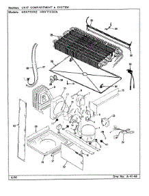04 - Unit Compartment & System parts for Hoover Refrigerator HRNT15152 / CF12A from AppliancePartsPros.com