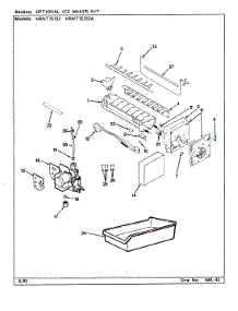 02 - Optional Ice Maker Kit parts for Hoover Refrigerator HRNT15152 / CF17A from AppliancePartsPros.com