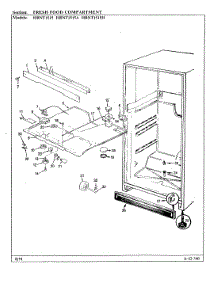 03 - Fresh Food Compartment parts for Hoover Refrigerator HRNT1515A / BF10C from AppliancePartsPros.com