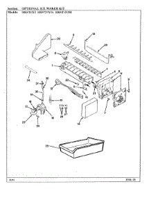 02 - Optional Ice Maker Kit parts for Hoover Refrigerator HRNT1515H / BF11C from AppliancePartsPros.com