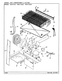 06 - Unit Compartment & System parts for Hoover Refrigerator HRNT1515H / BF11F from AppliancePartsPros.com