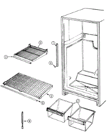 06 - Shelves & Accessories parts for Hoover Refrigerator HRNT1535A / DF07A from AppliancePartsPros.com