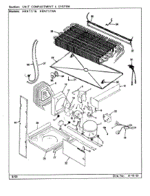 04 - Unit Compartment & System parts for Hoover Refrigerator HRNT1716 / BF28D from AppliancePartsPros.com