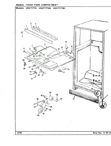 03 - Fresh Food Compartment parts for Hoover Refrigerator HRNT1716A / BF33A from AppliancePartsPros.com