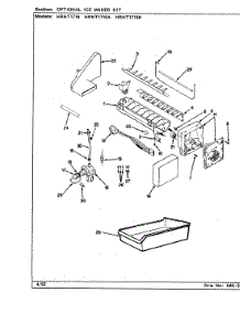 05 - Optional Ice Maker Kit parts for Hoover Refrigerator HRNT1716A / BF33A from AppliancePartsPros.com