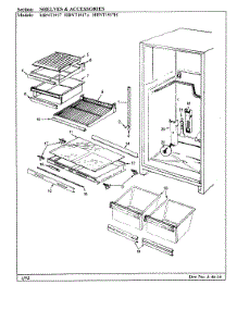 05 - Shelves & Accessories parts for Hoover Refrigerator HRNT1917 / BF53C from AppliancePartsPros.com