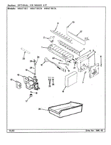05 - Optional Ice Maker Kit parts for Hoover Refrigerator HRNT1917A / CL52A from AppliancePartsPros.com