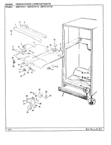 02 - Fresh Food Compartment parts for Hoover Refrigerator HRNT1917A / BF53A from AppliancePartsPros.com