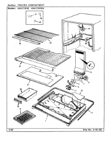 02 - Freezer Compartment parts for Hoover Refrigerator HRNT19192 / CF51A from AppliancePartsPros.com