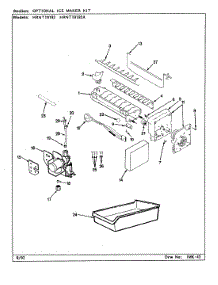 03 - Optional Ice Maker Kit parts for Hoover Refrigerator HRNT19192 / CF51A from AppliancePartsPros.com