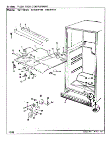 04 - Fresh Food Compartment parts for Hoover Refrigerator HRNT1919A / CL55A from AppliancePartsPros.com