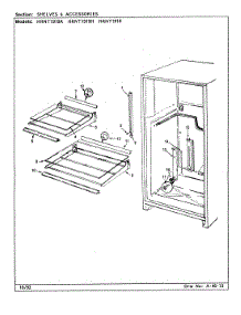 07 - Shelves & Accessories parts for Hoover Refrigerator HRNT1919A / CL55A from AppliancePartsPros.com