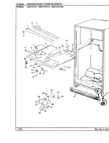 04 - Fresh Food Compartment parts for Hoover Refrigerator HRNT1919A / BF60A from AppliancePartsPros.com