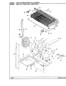 05 - Unit Compartment & System parts for Hoover Refrigerator HRNT1919H / BF65B from AppliancePartsPros.com