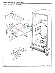 04 - Fresh Food Compartment parts for Hoover Refrigerator HRNT23192 / CF95A from AppliancePartsPros.com