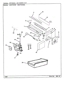 06 - Optional Ice Maker Kit parts for Hoover Refrigerator HRNT23192 / CF95A from AppliancePartsPros.com