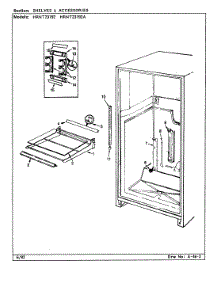 07 - Shelves & Accessories parts for Hoover Refrigerator HRNT23192 / CF95A from AppliancePartsPros.com