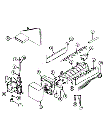 06 - Optional Ice Maker Kit parts for Hoover Refrigerator HRNT23393A / DF99A from AppliancePartsPros.com