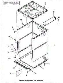 04 - Cabinet, Exhaust Duct & Top (Base) parts for Amana Washer Dryer Combo HS8031 from AppliancePartsPros.com