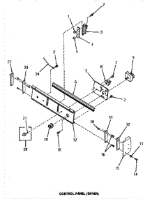 06 - Control Panel (Dryer) parts for Amana Washer Dryer Combo HS8031 from AppliancePartsPros.com