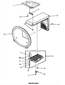07 - Dryer Heater Box parts for Amana Washer Dryer Combo HS8031 from AppliancePartsPros.com