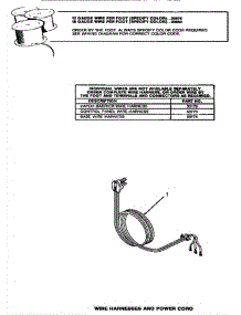 27 - Wire Harnesses & Power Cord (Dryer) parts for Amana Washer Dryer Combo HS8031 from AppliancePartsPros.com