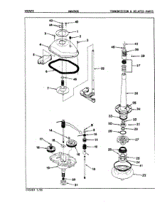 08 - Transmission (Rev. E-F) parts for Hoover Washer HWA2006A from AppliancePartsPros.com