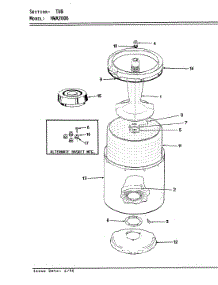 10 - Tub (Orig. - Rev. D) parts for Hoover Washer HWA2006A from AppliancePartsPros.com