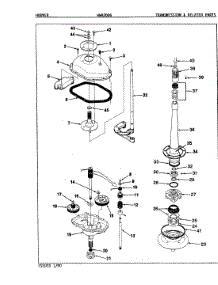 10 - Transmission (Orig. - Rev. D) parts for Hoover Washer HWA2006W from AppliancePartsPros.com