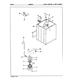 16 - Water Carrying (Orig. - Rev. D) parts for Hoover Washer HWA2006W from AppliancePartsPros.com