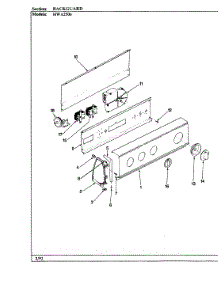02 - Control Panel parts for Hoover Washer HWA2506W from AppliancePartsPros.com