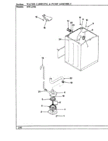 06 - Water Carrying parts for Hoover Washer HWA2506W from AppliancePartsPros.com