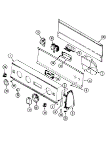 02 - Control Panel parts for Hoover Washer HWA2507GV from AppliancePartsPros.com