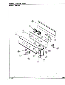 02 - Control Panel parts for Hoover Washer HWA2606W from AppliancePartsPros.com