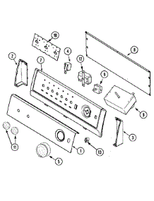 02 - Control Panel parts for Maytag Dryer HYE3658AYW from AppliancePartsPros.com