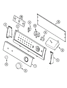 02 - Control Panel parts for Maytag Dryer HYG3460AWW from AppliancePartsPros.com