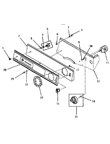 02 - Control Panel And Controls parts for Amana Dryer HZ1070 from AppliancePartsPros.com