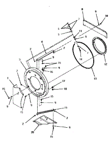 04 - Heater Element And Housing parts for Amana Dryer HZ1070 from AppliancePartsPros.com