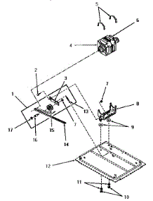 06 - Motor, Idler Pulley And Drum Belt parts for Amana Dryer HZ1070 from AppliancePartsPros.com