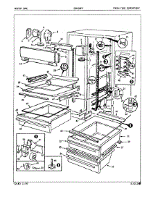03 - Fresh Food Compartment parts for Admiral Refrigerator ICES24F9A / 5L50A from AppliancePartsPros.com