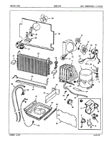 04 - Unit Compartment & System parts for Admiral Freezer ICNF17E8 / EY41B from AppliancePartsPros.com