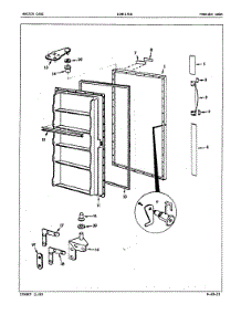 02 - Freezer Door parts for Admiral Freezer ICNF17E8 / EY42A from AppliancePartsPros.com